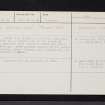 Drumeldrie, NO40SW 14, Ordnance Survey index card, Recto