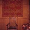 Crathes Castle, interior
View of chair and wall-hanging