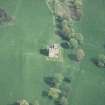 Oblique aerial view centred on Clackmannan Tower, taken from the W