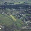 Oblique aerial view centred on the industrial estate with swing bridge and lock adjacent, taken from the N.