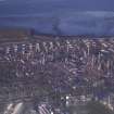 Oblique aerial view centred on the oil refinery, taken from the SW.