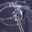 Oblique aerial view centred on the construction of the Falkirk Wheel, taken from the SSW.