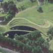 Oblique aerial view centred on the garden, taken from the NE.