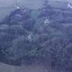 Oblique aerial view centred on house from S.