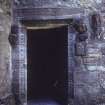 Dunderave Castle
Colour slide of main entrance doorway showing sculptural decoration and engraving.
