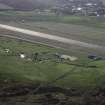 Oblique aerial view centred on the airfield, taken from the ESE.