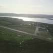Oblique aerial view centred on the airfield, taken from the ESE.