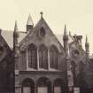 Glasgow, Govan Cross, St Mary's Free Church.
General of church with drinking fountain in foreground.