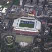 Oblique aerial view centred on Ibrox Stadium.