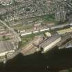 Oblique aerial view of Yarrows shipbuilding yard.