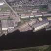 Oblique aerial view of Yarrows shipbuilding yard.