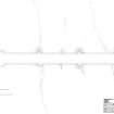 Old Ancrum Bridge: Scanned copy of pencil survey showing Deck level plan of 18th C. bridge