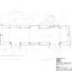 Scanned copy of Kerrysdale Cruck framed barn: 1:50 Ground plan 