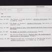 Ayr NS32SW 104, Ordnance Survey index card, page number 1, Recto