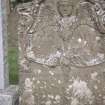 View of headstone to Margaret Paton d. 1766, Kirkton of Glenisla Parish churchyard.