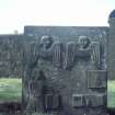 View of headstone 1751 to John Sinclair, groom, Panbride Parish Churchyard.