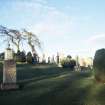 General view of burial ground, Alyth Old Parish Church.