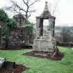 View of pedestal tomb, Arngask Old Parish Church burial ground.