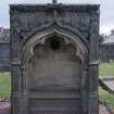 General view of alcoved burial monument, Auchterarder Parish Church burial ground.