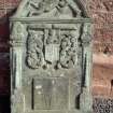 View of headstone  AIMG 1745 with trumpeting angel, Inchture Churchyard