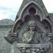 Detail of C19?  headstone "erected by John Cairns", Muthill Old Parish Church burial ground.