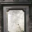 View of memorial stone to Elizabeth Bell Fyffe and family c 1862-94, St Bride's burial ground Old Blair.