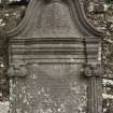 View of headstone to John Robertson d. 1760, Orwell Old Parish Churchyard.