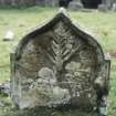 View of headstone to Catherine Dwar d. 1729, E face, St Fillans  burial ground.