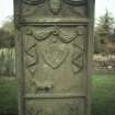 View of headstone to William Todd, farmer, d. 1815, St Madoes Parish Church burial ground.