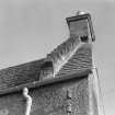 Detail of crowstepping on roof, Orchard House, 24 Kilbagie Street, Kincardine on Forth.