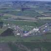 Oblique aerial view centred on T in the Park at Balado Bridge airfield, taken from the NNW.