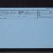 Whitehill Policies, Black Lodge, NT18NE 19, Ordnance Survey index card, Recto