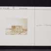 Whim House, NT25SW 8, Ordnance Survey index card, Recto