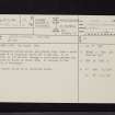 Lessudden House, NT53SE 53, Ordnance Survey index card, Recto