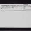 Annan, High Street, Black Swan Inn, NY16NE 109, Ordnance Survey index card, Recto