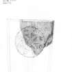 Scanned copy of pencil drawing of St John's tower, Ayr no 76 (mid C 13th)