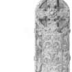 Scanned copy of pencil drawing of Meigle cross slab No 2 face a