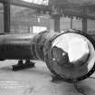 View of 48" Bore Brannie Diversion Pipe Hand Welding Gussetted Bend