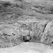 View of open cut for access to generating station