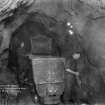 View of mucking out with Sullivan shovel