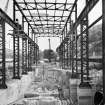 View looking S.E. showing first stage concrete complete