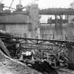 View of Tailrace area, Turbine House looking Upstream